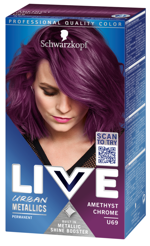 Schwarzkopf Colore Per I Capelli - Live Urban Metallics - U69 Amethyst Chrome - Foto 13