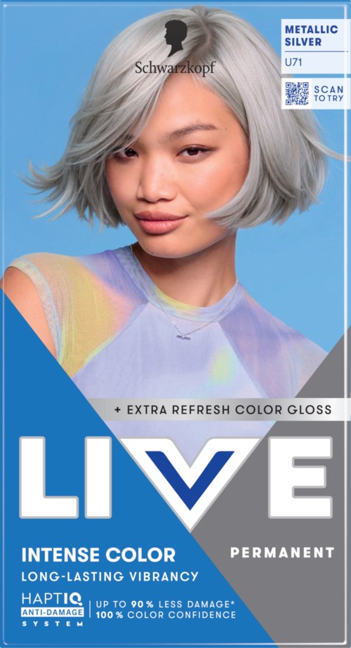 Schwarzkopf LIVE Intense Color U71 Metallic Silver