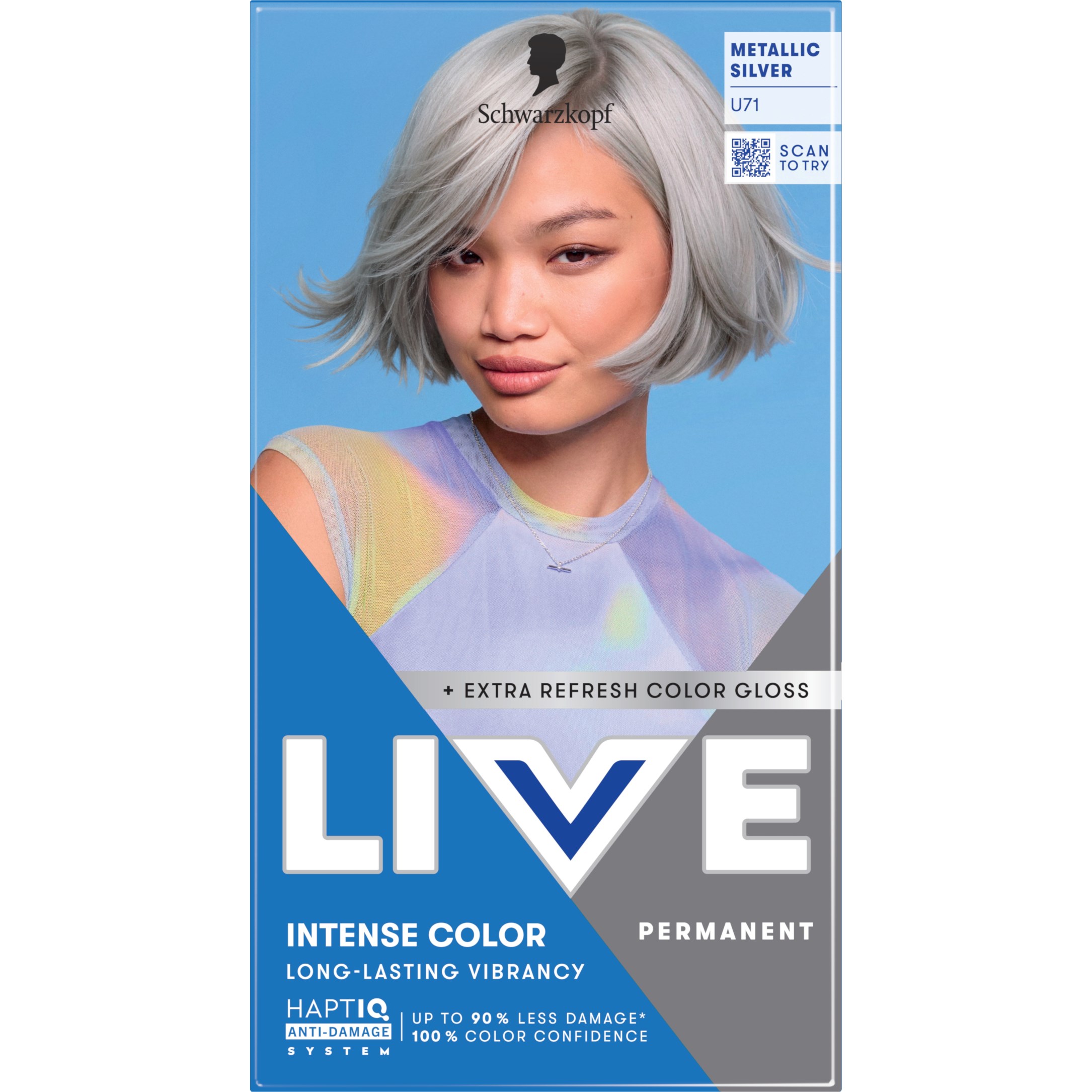 Schwarzkopf LIVE Intense Color U71 Metallic Silver
