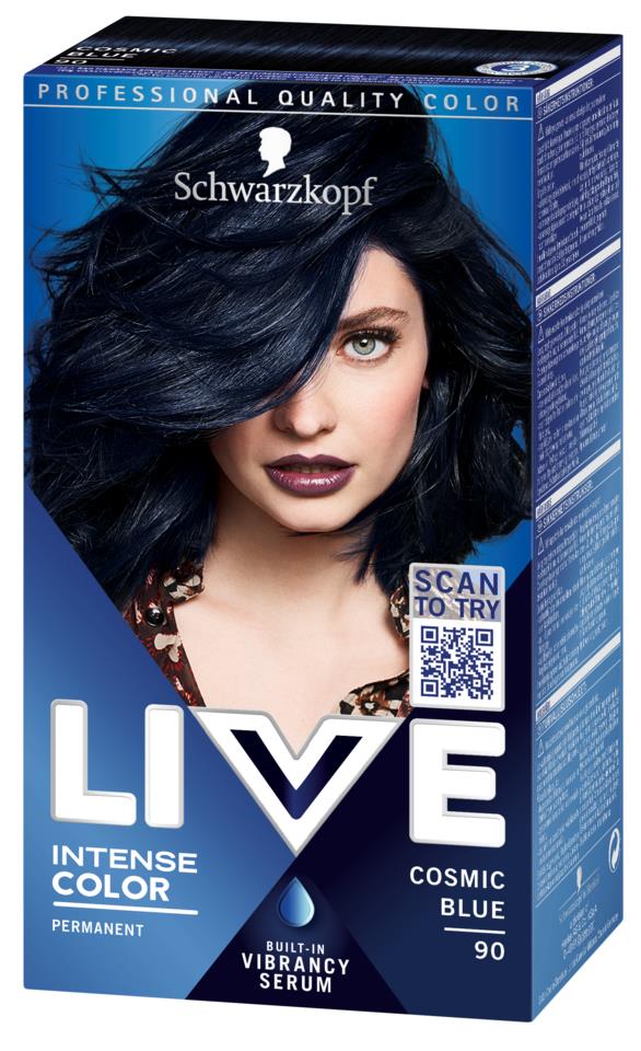 Schwarzkopf blue hair dye deals