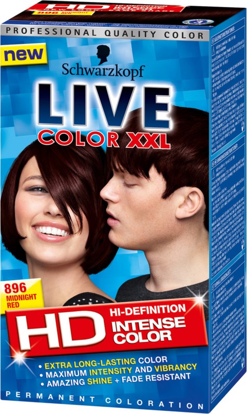 Schwarzkopf LIVE Live HD 896 Midnight Red