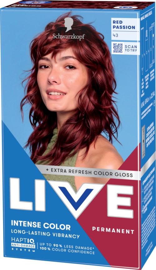 Schwarzkopf LIVE Intense Color 43 Red Passion