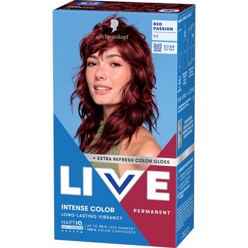 Schwarzkopf Live Intense Color 43 Red Passion - 1 pcs