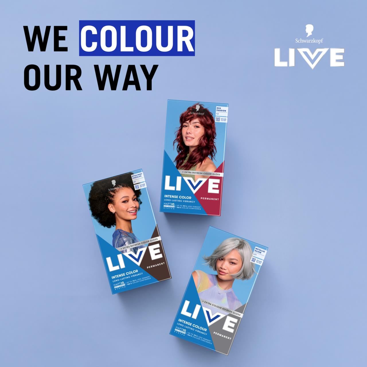 Red 7 Color Schwarzkopf LIVE Intense Color 43 Red Passion | lyko.com