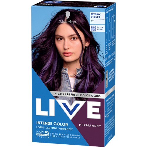 Schwarzkopf LIVE Intense Color 87 Mystic Violet billede
