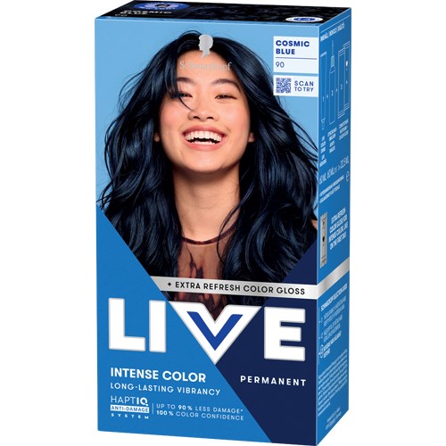 Schwarzkopf LIVE Intense Color 90 Cosmic Blue billede