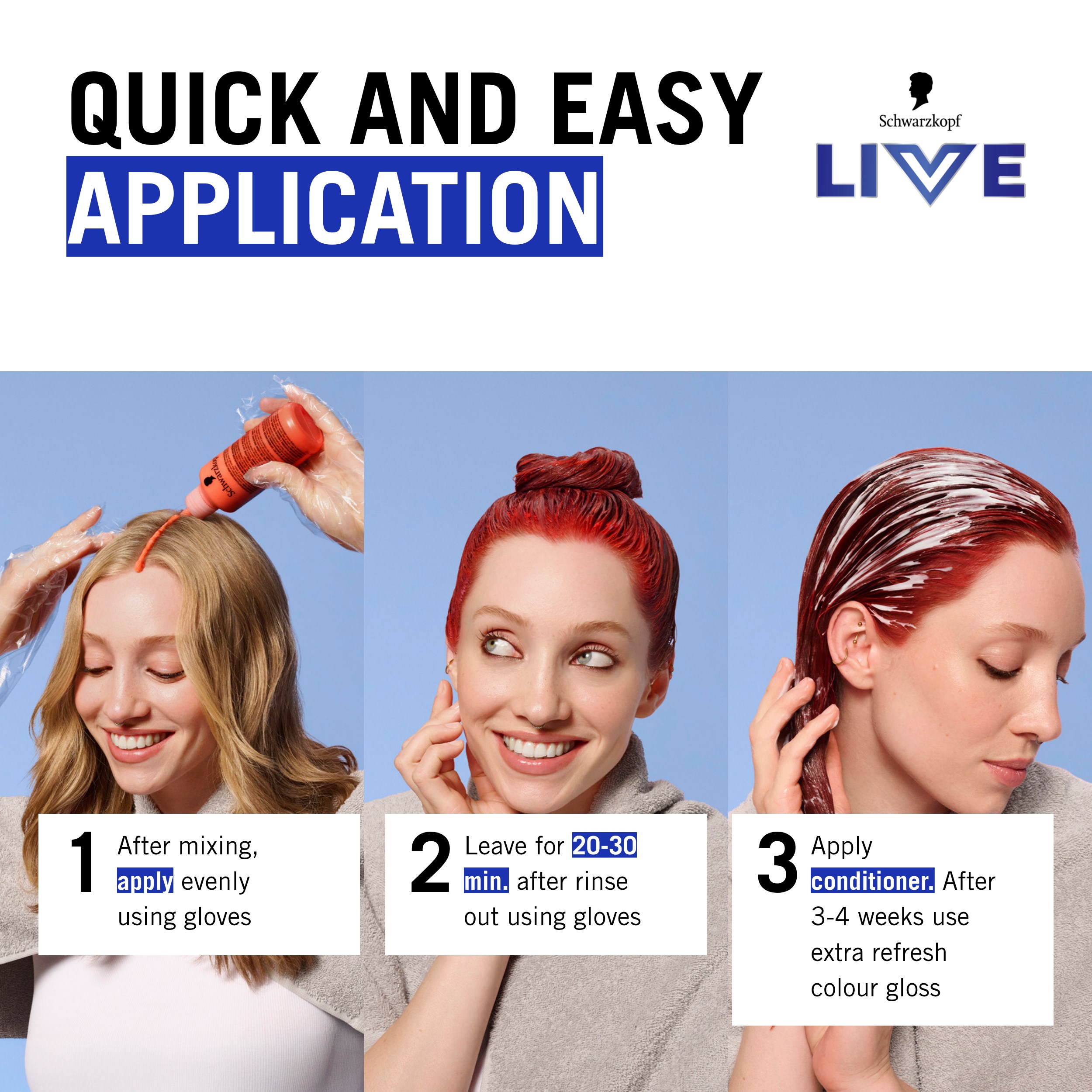Schwarzkopf LIVE Intense Color 99 Deep Black (zdjęcie 4)