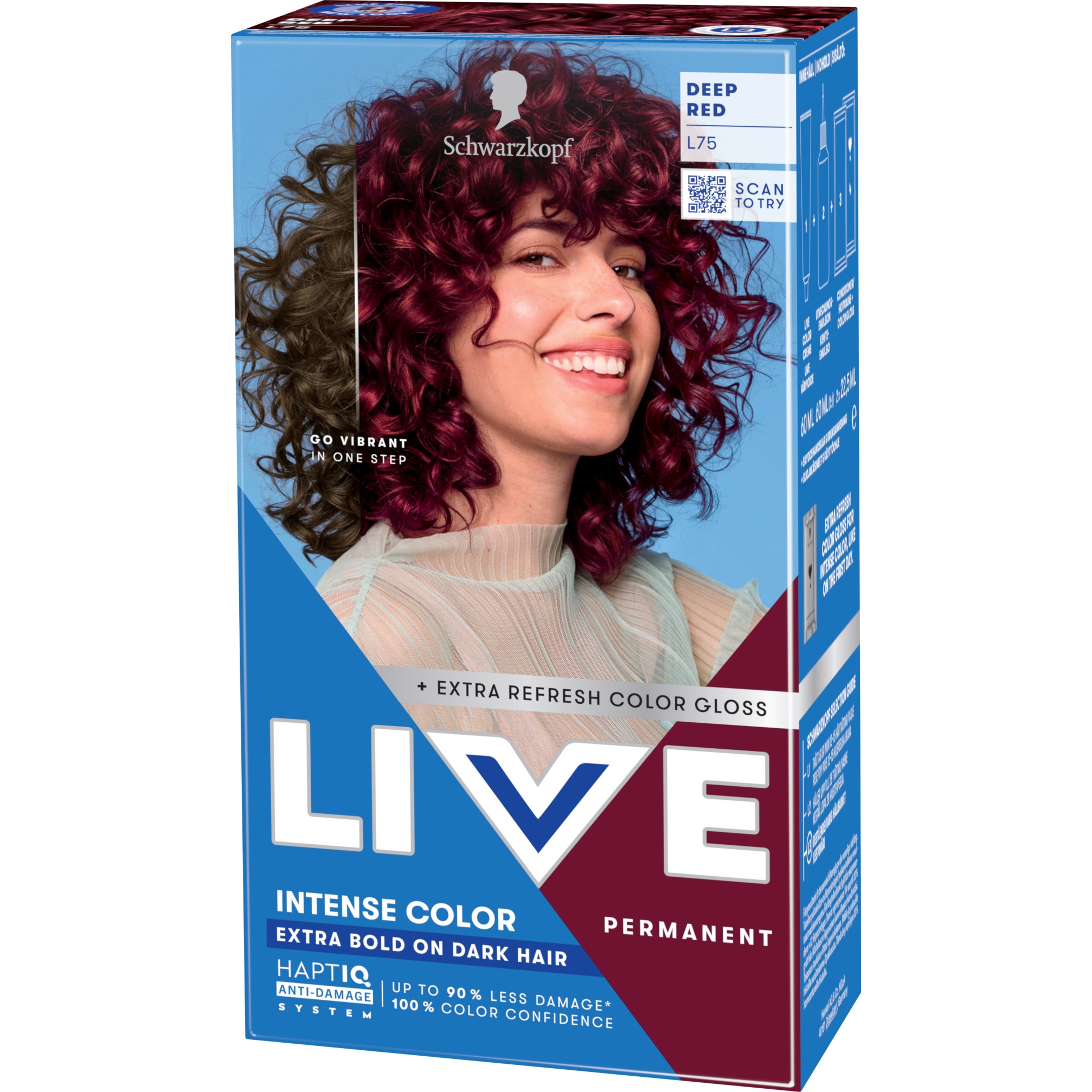 Schwarzkopf LIVE Intense Color L75 Deep Red