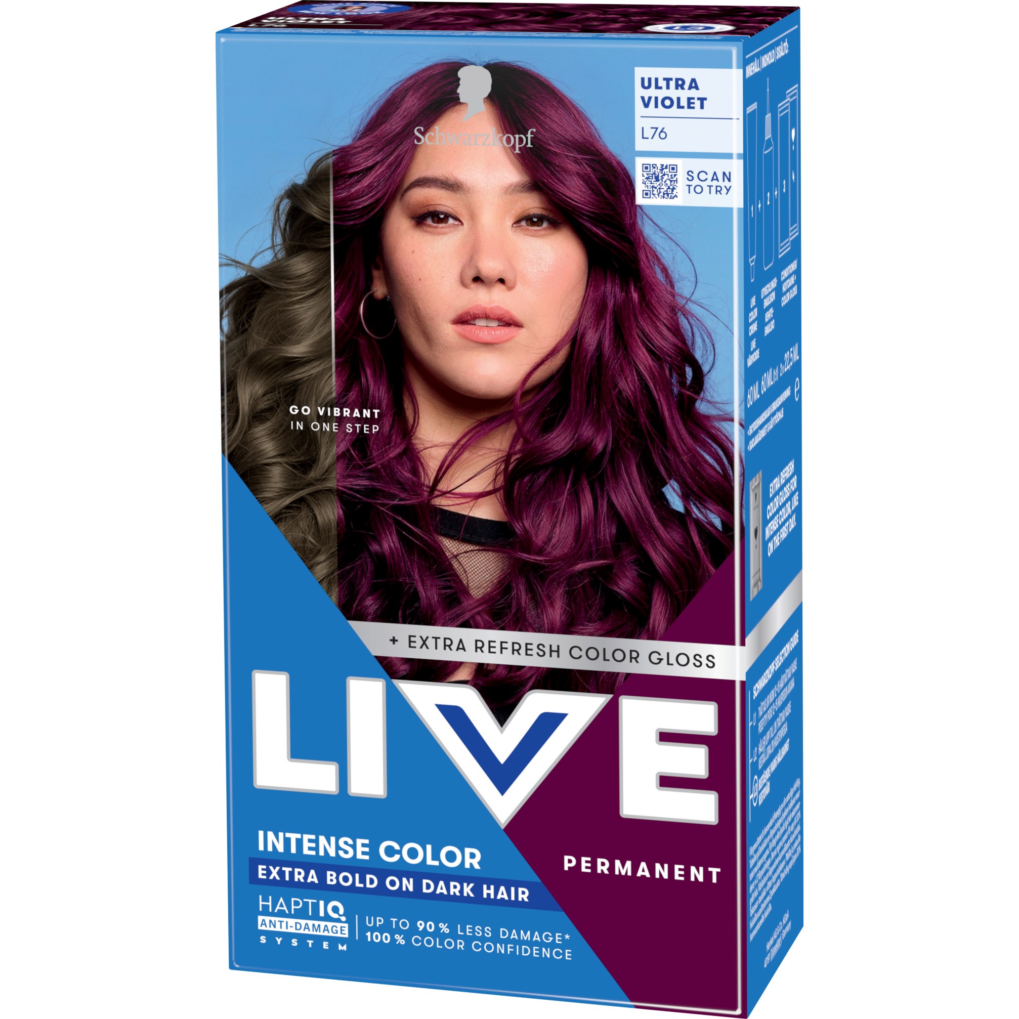 Schwarzkopf LIVE Intense Color L76 Ultra Violet