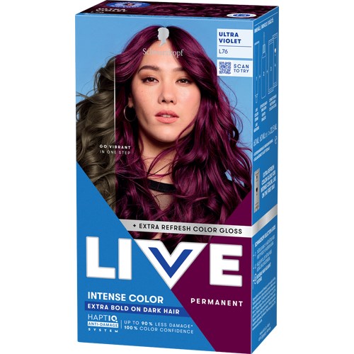 Schwarzkopf LIVE Intense Color L76 Ultra Violet billede