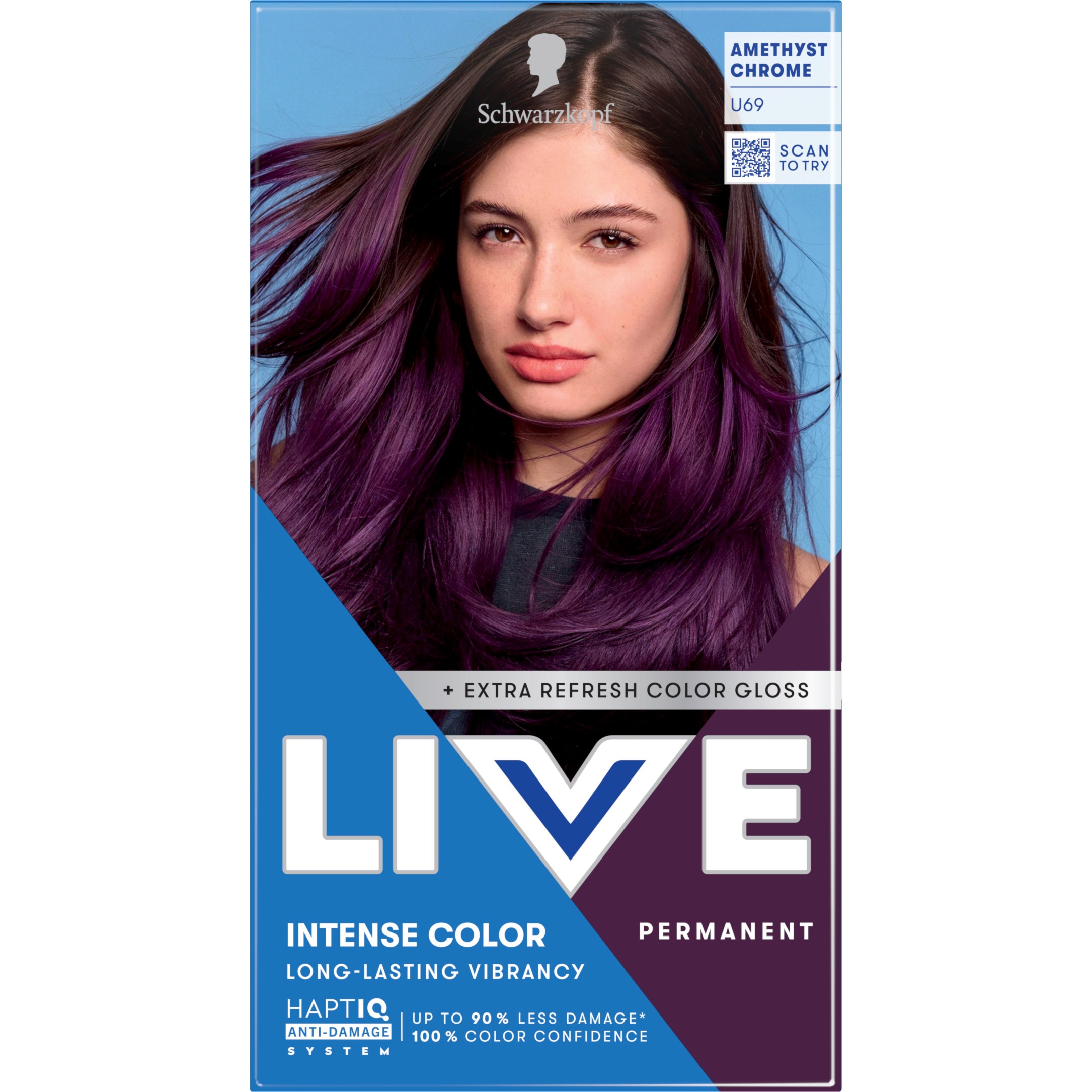 Schwarzkopf LIVE Intense Color U69 Amethyst Chrome