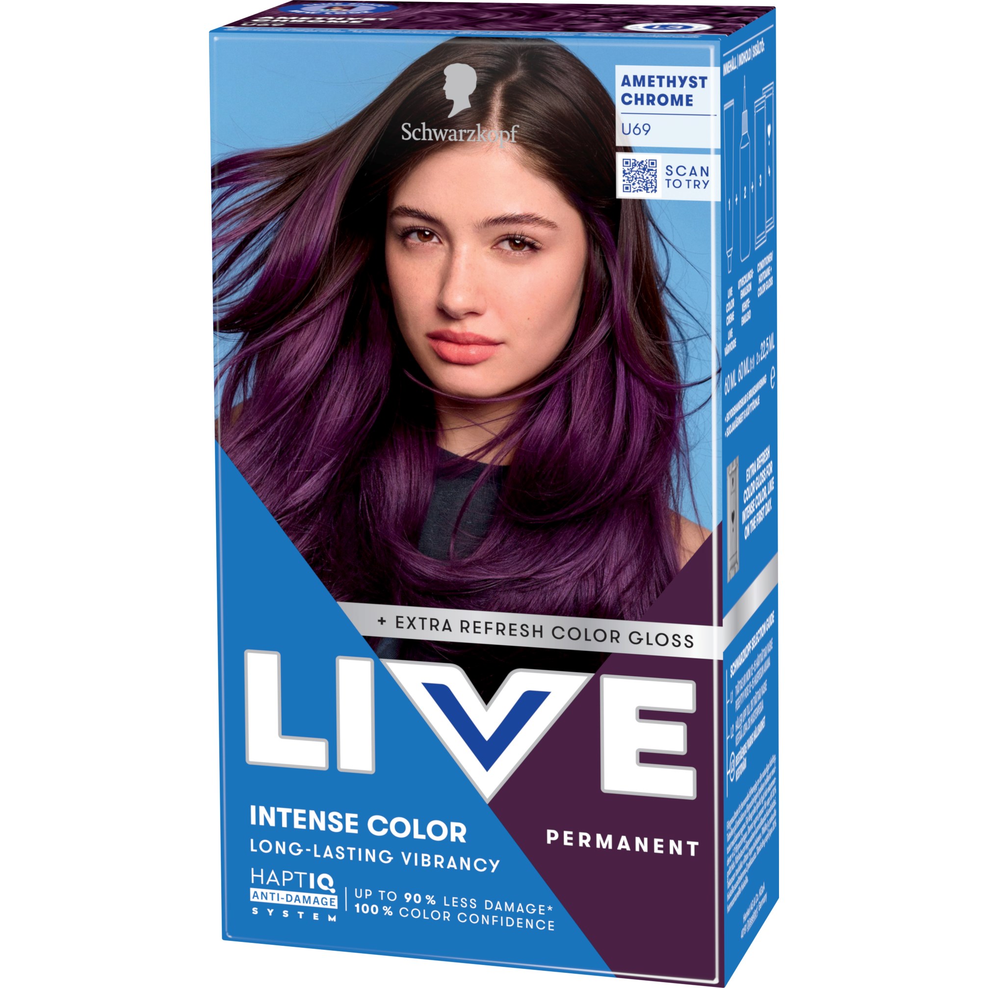 Schwarzkopf LIVE Intense Color U69 Amethyst Chrome (zdjęcie 3)