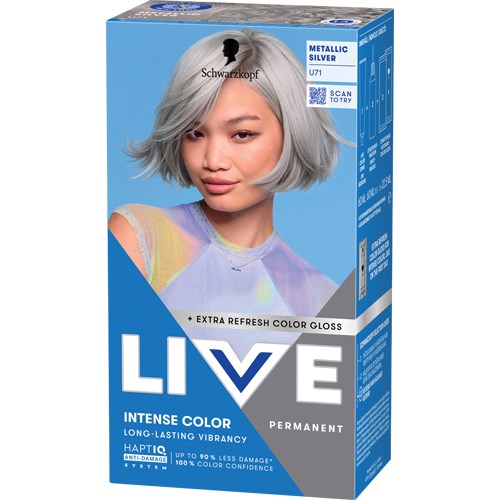 Schwarzkopf LIVE Intense Color U71 Metallic Silver billede