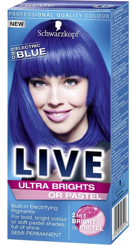 Schwarzkopf LIVE Ultra Brights or Pastel 95 Electric Blue