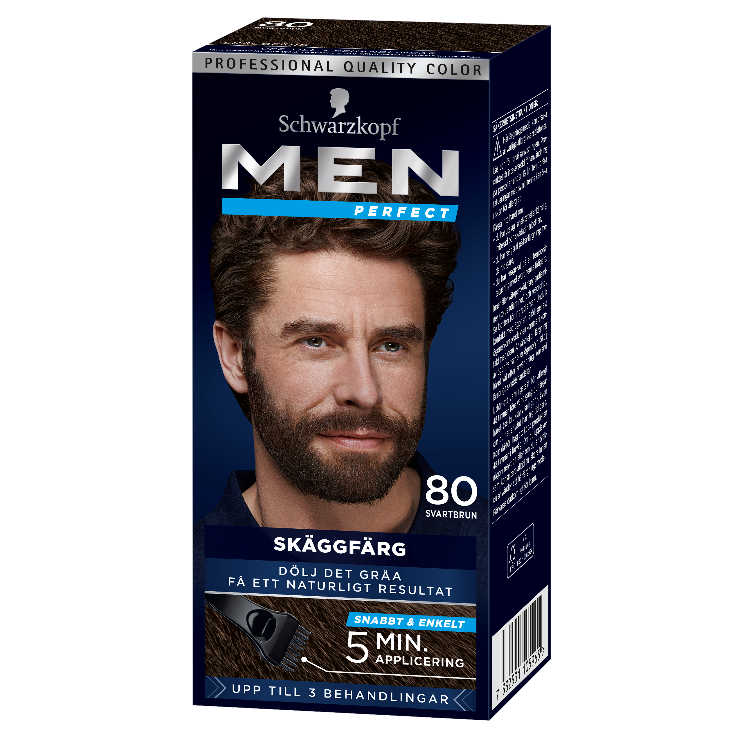Schwarzkopf Men Perfect Beard Coloration 80 ml