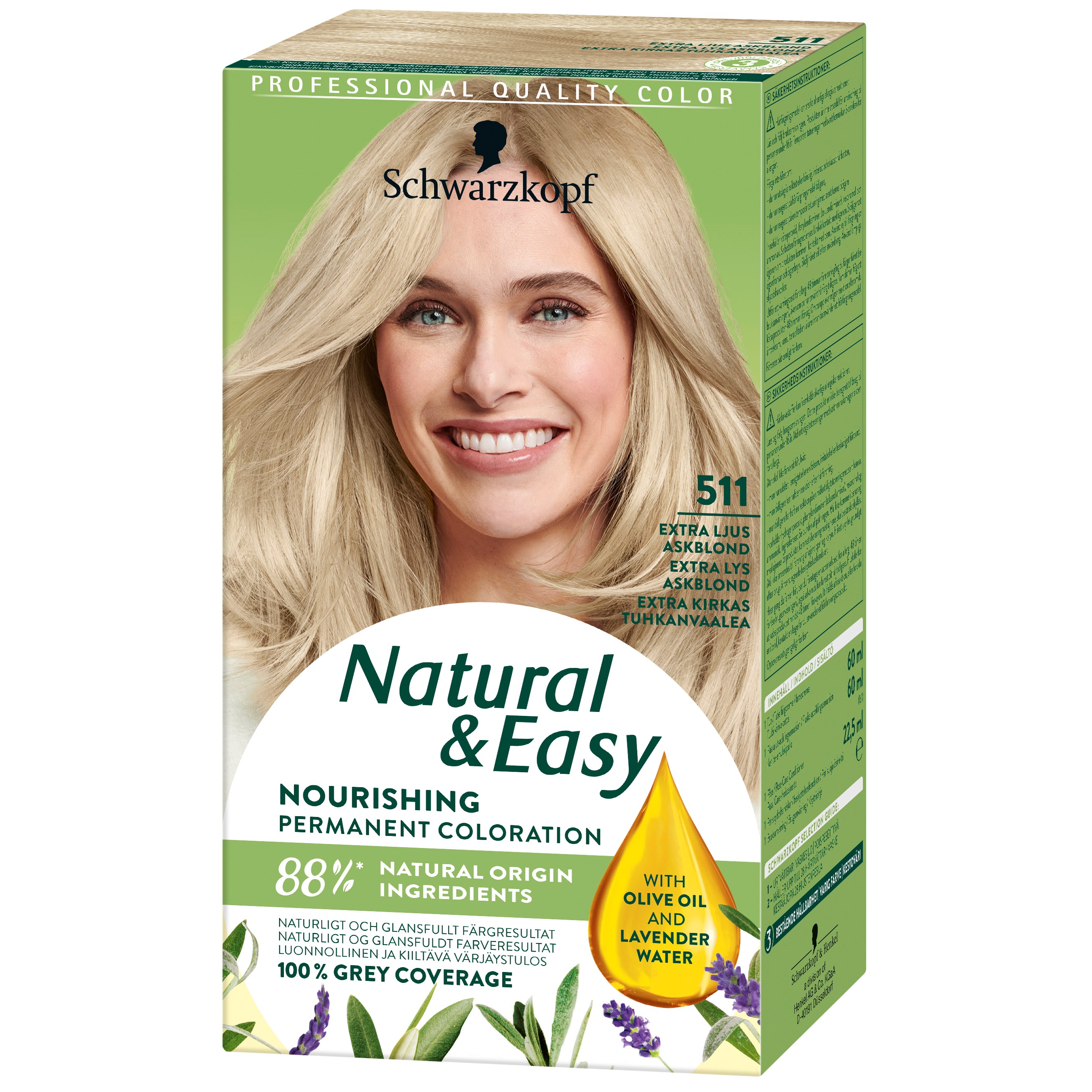 Schwarzkopf Natural & Easy Nourishing Permanent Coloration  511 Ultra