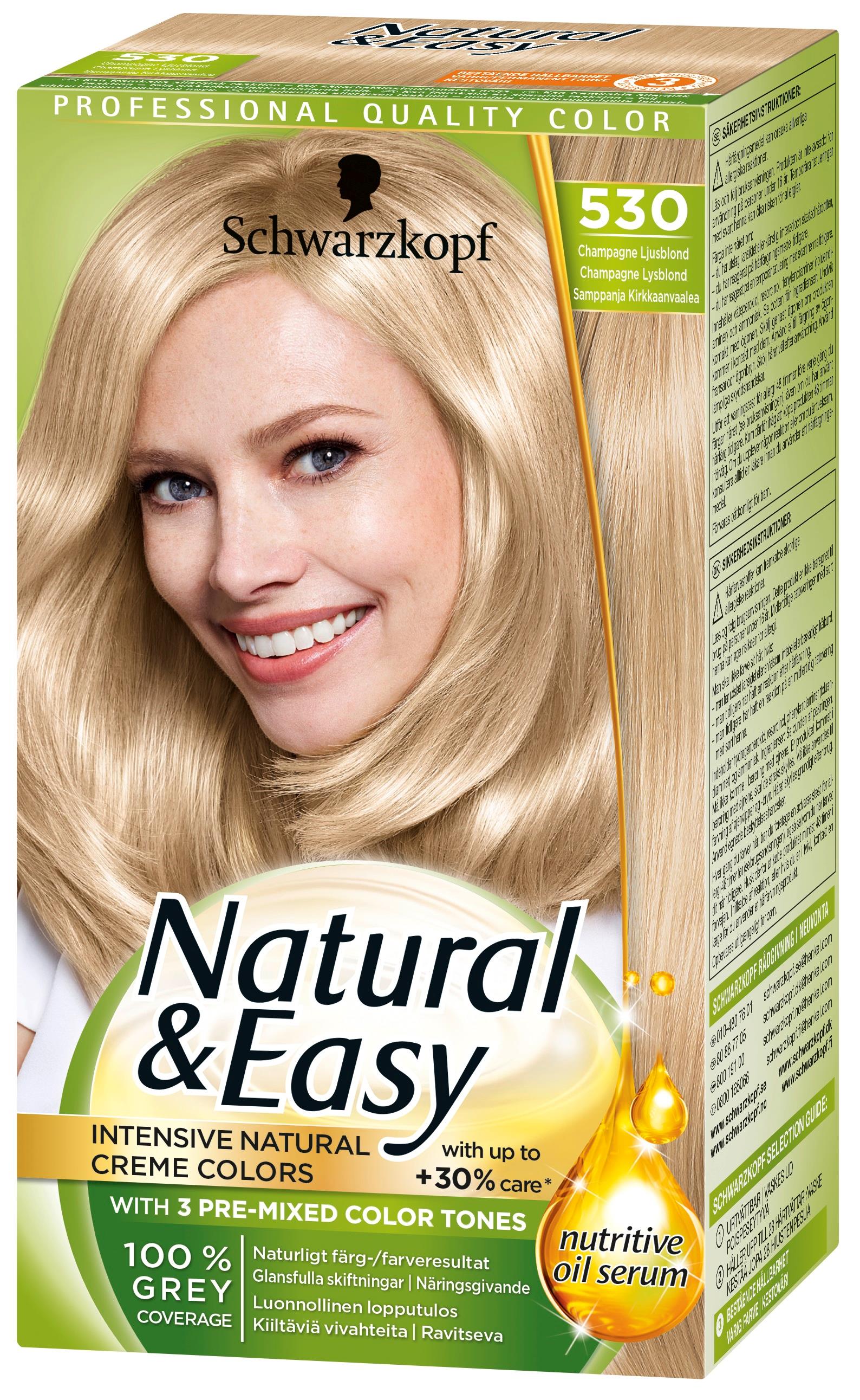 Hair Color 530 Schwarzkopf Natural & Easy Natural & Easy Ljusblond 530 Champagne