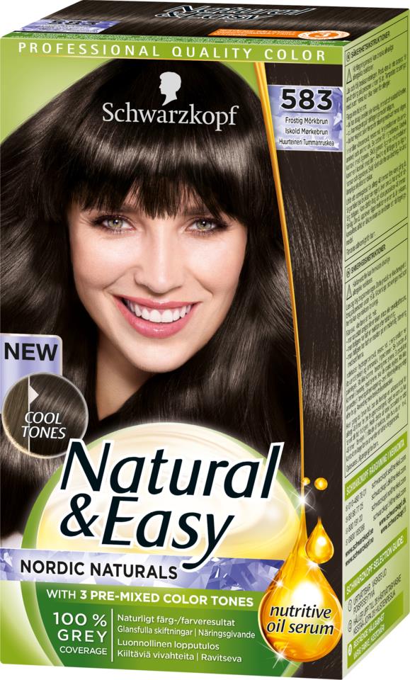 Schwarzkopf Natural & Easy Natural & Easy 583 Frostig Mörkbrun Frosty