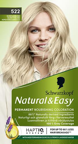 Schwarzkopf Natural&Easy 522 Hopeinen vaalea