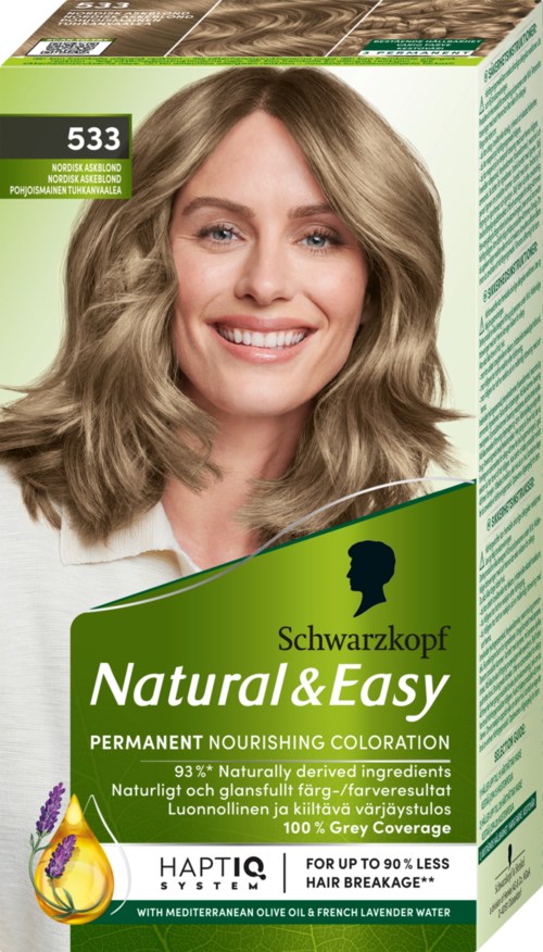 Schwarzkopf Natural & Easy Hair Color 533 Nordisk Askblond