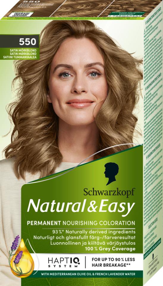 Schwarzkopf Natural&Easy 550 Satin Mörkblond