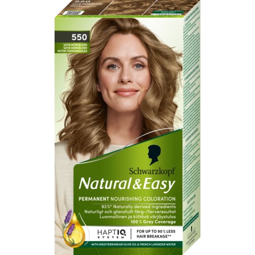 Фото - Фарба для волосся Schwarzkopf Natural & Easy Hair Color 550 Satin Mörkblond 