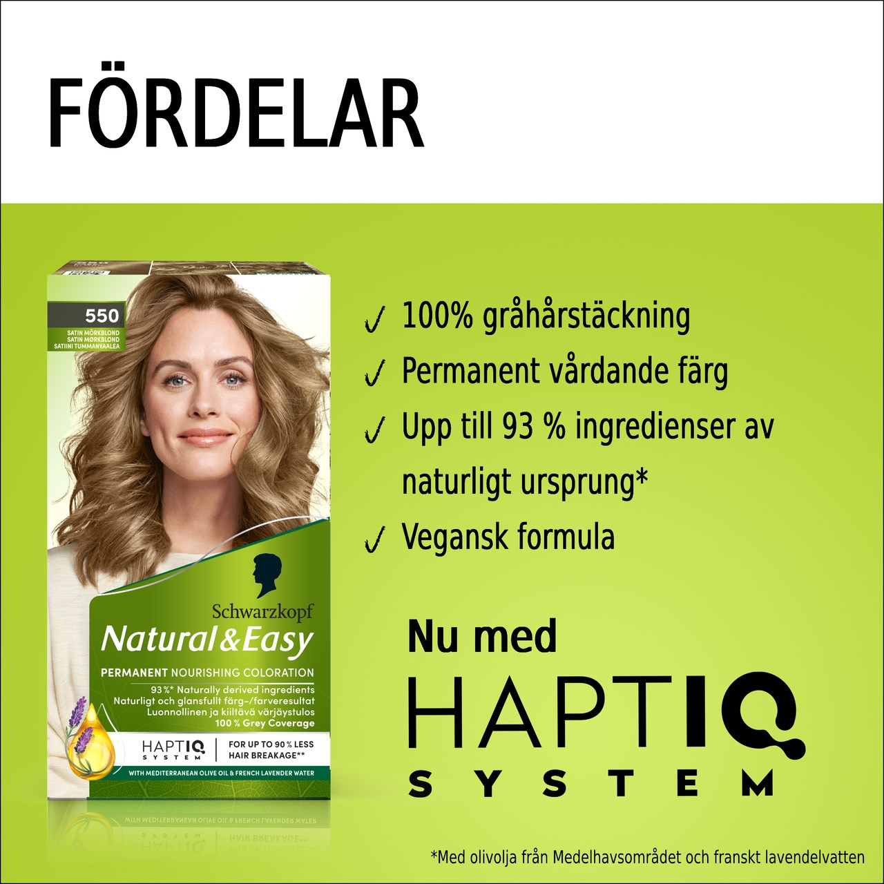 Schwarzkopf Natural & Easy Hair Color 550 Satin Mörkblond (obrázok 3)