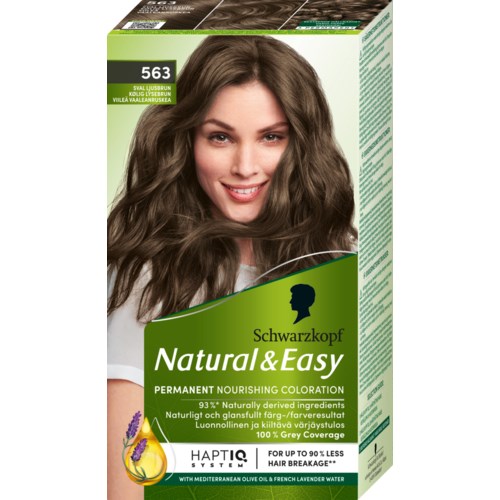 Фото - Фарба для волосся Schwarzkopf Natural & Easy Hair Color 563 Sval Ljusbrun 
