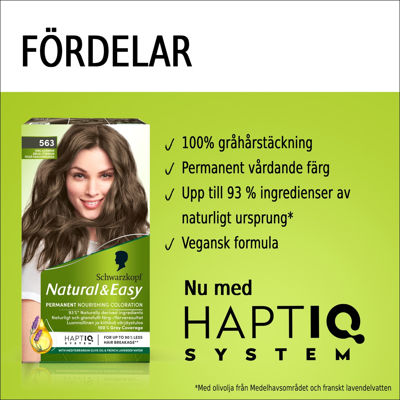 Schwarzkopf Natural & Easy Hair Color 563 Sval Ljusbrun (obrázok 3)