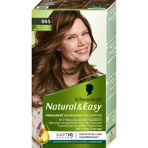 Schwarzkopf Natural & Easy Hair Color 565 Mandel Ljus Gyllenbrun