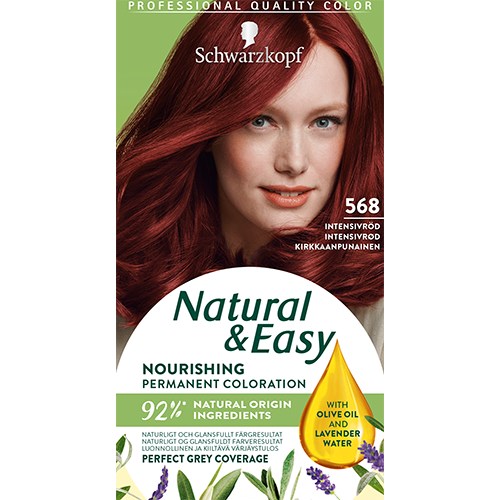 Schwarzkopf Natural & Easy Hair Color 568 Intensivröd