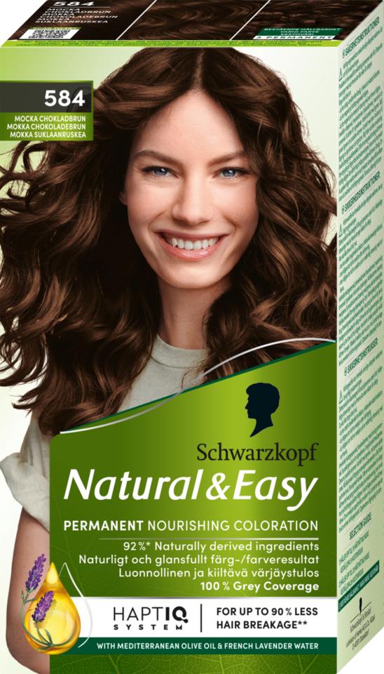 Schwarzkopf Natural&Easy 584 Suklaanruskea mokka