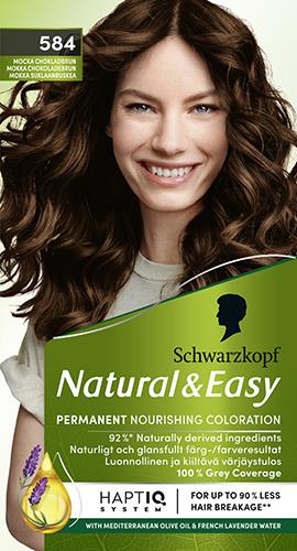 Schwarzkopf Natural&Easy 584 Suklaanruskea mokka