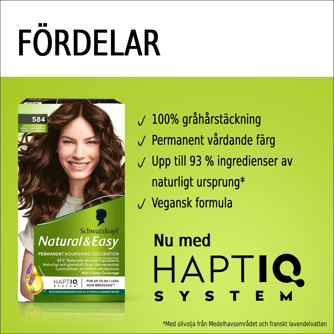 Schwarzkopf Natural & Easy Hair Color 584 Mocka Chokladbrun (obrázok 3)