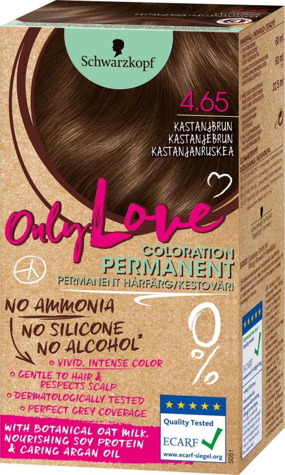 Schwarzkopf Only Love 4.65 Kastanjbrun