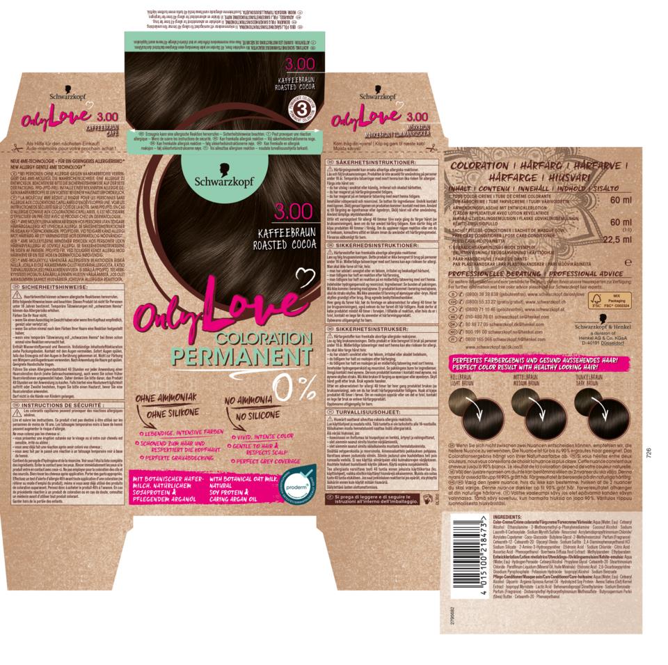 Schwarzkopf Only Love Roasted Cocoa 3.0 143ml