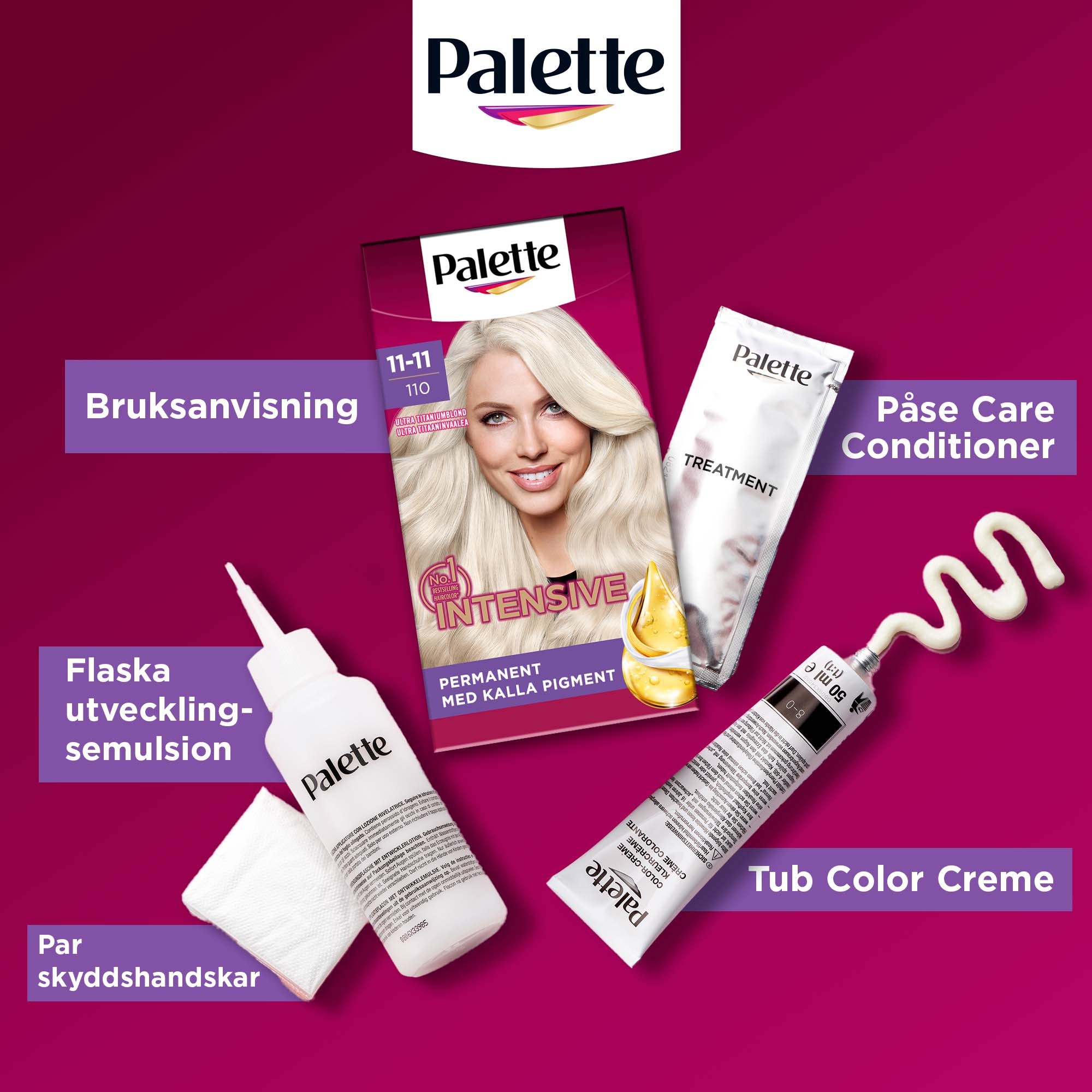 Schwarzkopf Palette Intensive Creme Coloration  11-11 Ultra Titanium B (obrázok 6)