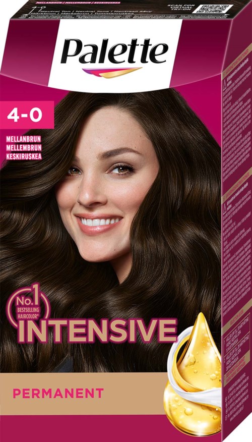 Palette Intensive Creme Coloration 4-0 Soft Mid Brown