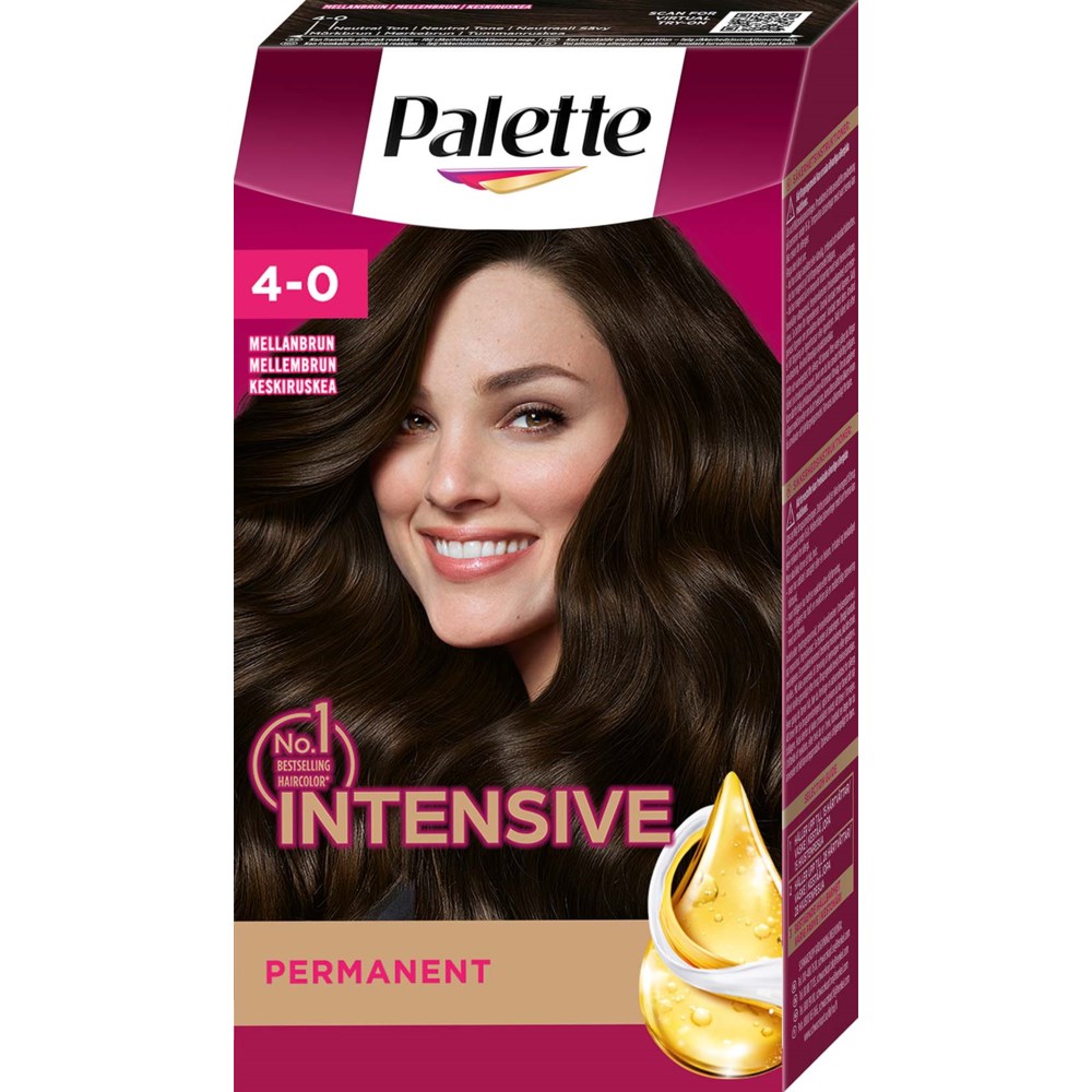 Palette Palette Intensive Creme Coloration 4-0 Soft Mid Brown