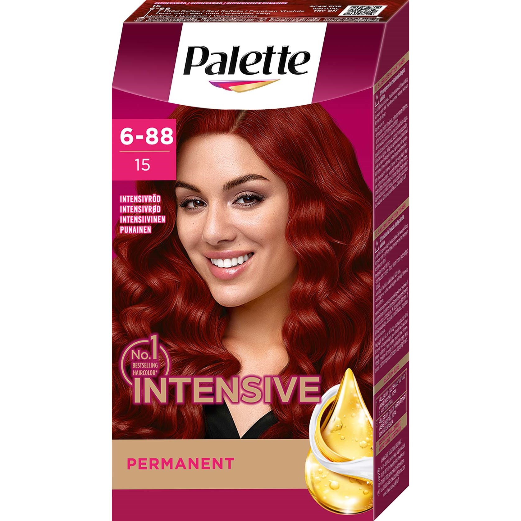 Schwarzkopf Palette Intensive Creme Coloration 6-88 Ruby Red (obrázok 3)