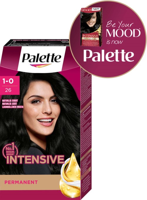 Palette Intensive Creme Coloration 1-0 Deep Natural Black