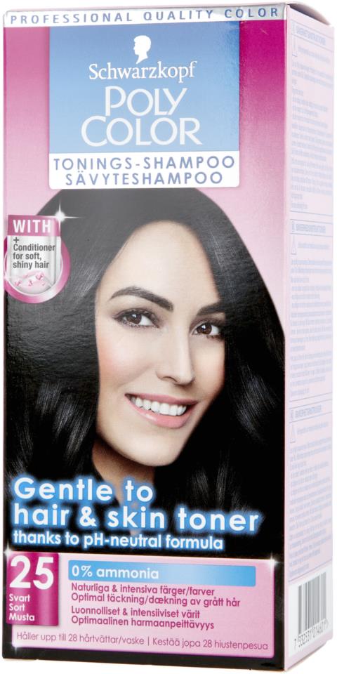 Poly Normal Shampoo Schwarzkopf Poly Color Toning Shampoo 25 Svart | lyko.com