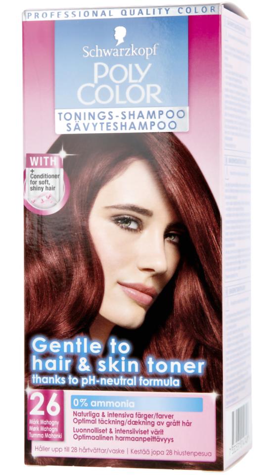 Poly Normal Shampoo Schwarzkopf Poly Color Toning Shampoo 26 Mörk mahogony | lyko.com