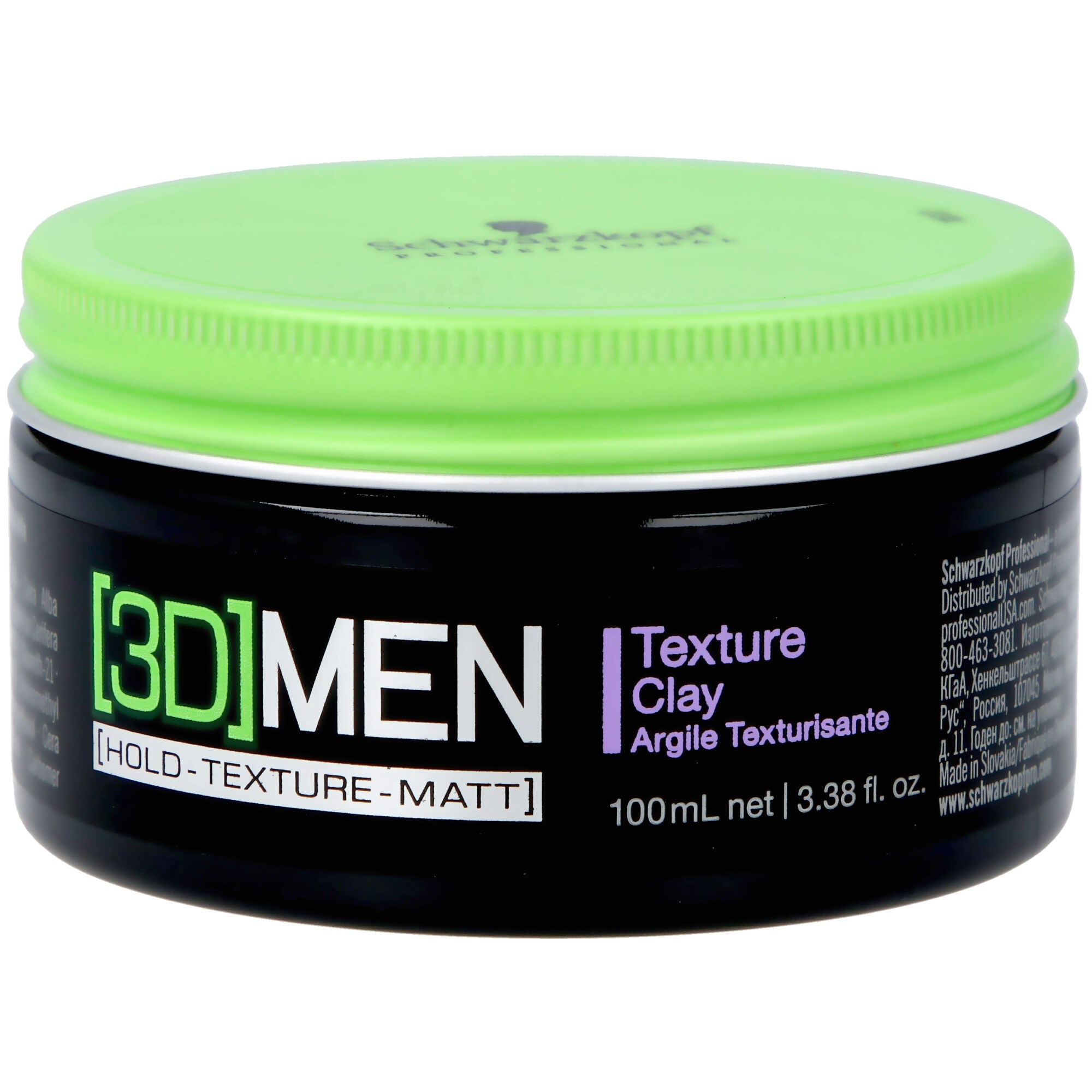Schwarzkopf Professional 3D Men 3D Texture Clay 100 ml