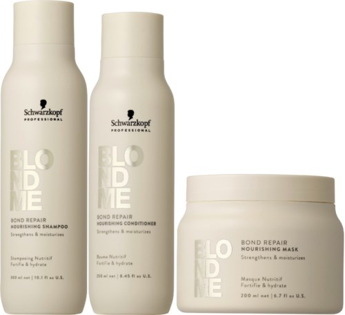 Schwarzkopf Professional BLONDME Nourishing Bundle Shampoo 300 ml & Conditioner 250 ml & Mask 200 ml