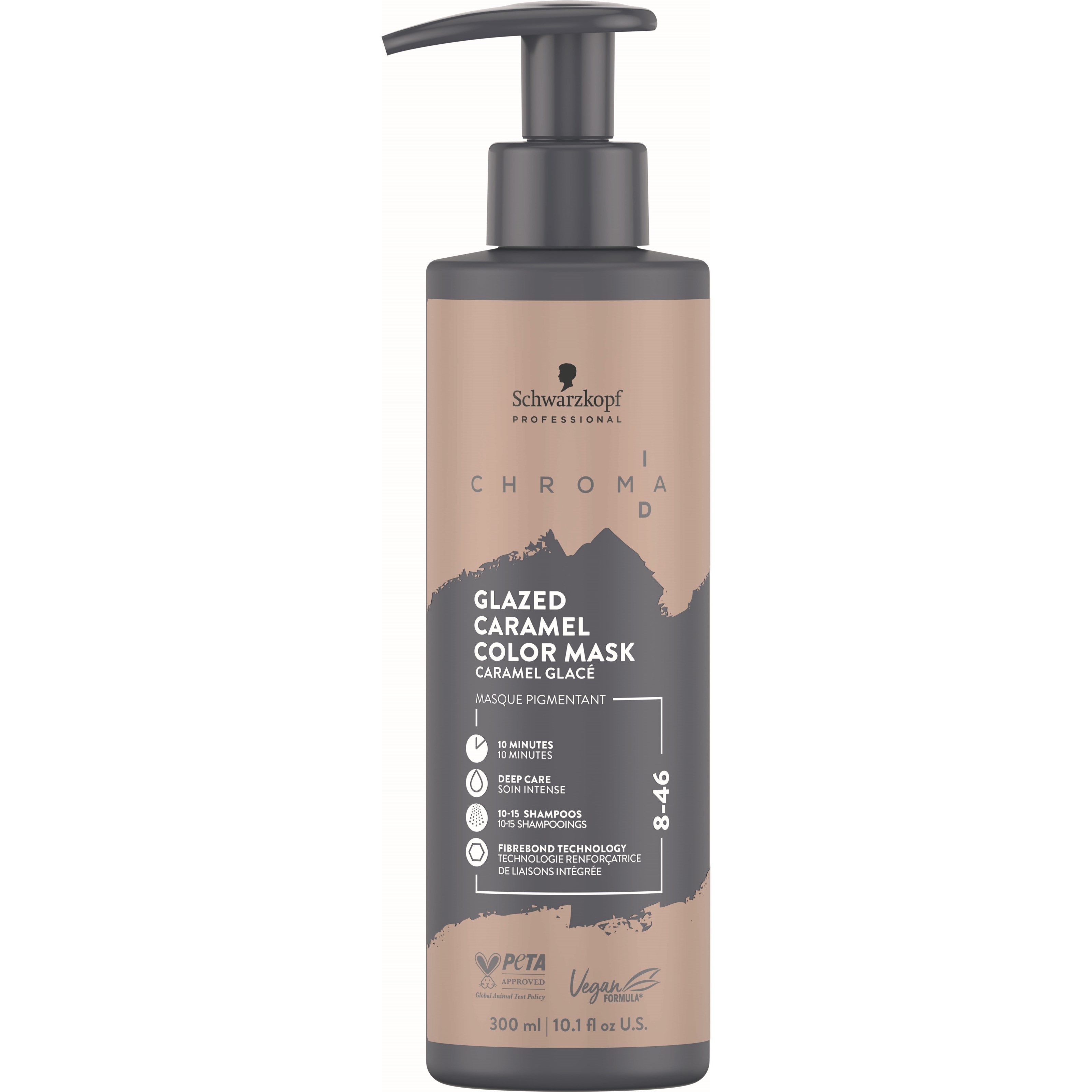 Schwarzkopf Professional Chroma ID Bonding Color Mask Glazed Caramel8-46 (300 ml)