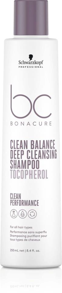 Schwarzkopf Professional Clean Balance Deep Cleansing Shampoo Tocopherol 250 ml