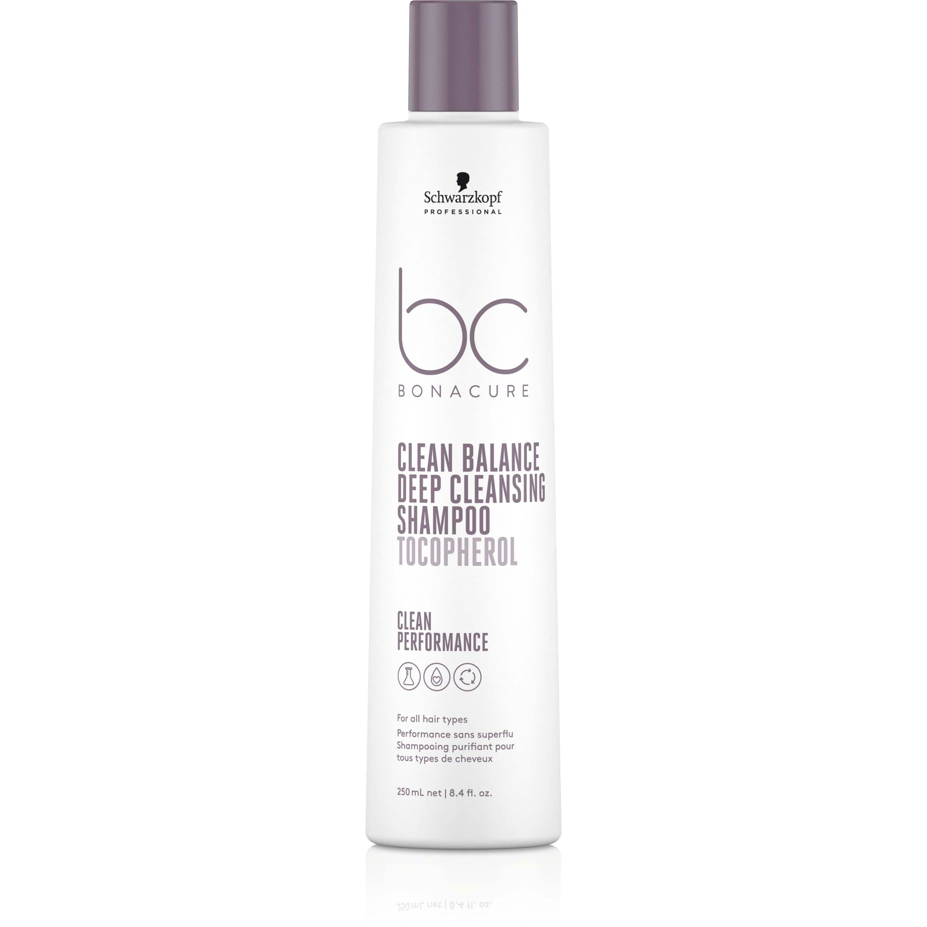 Produktfoto för BC Bonacure Clean Balance Deep Cleansing Shampoo Tocopherol 250 ml