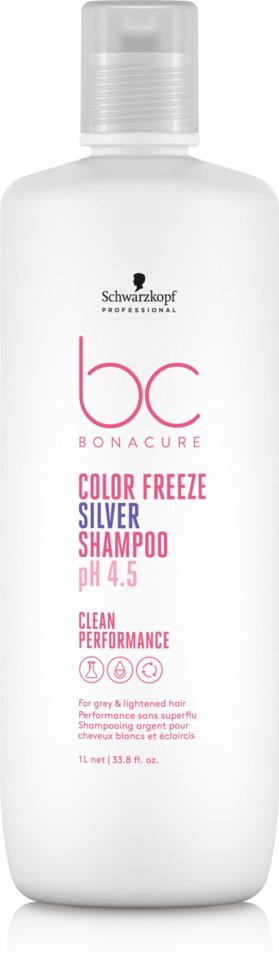 Schwarzkopf Professional Color Freeze Silver Shampoo pH 4,5 1000 ml