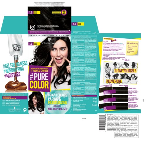 Schwarzkopf Pure Color 1.0 1.0 Raven Black
